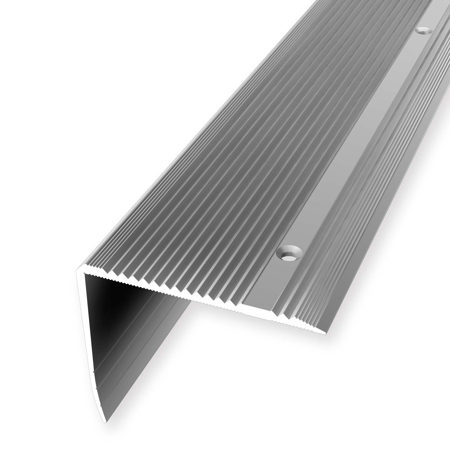 Treppenprofil 55 x 70 mm Aluminium Treppenkantenprofil Winkelprofil Geriffelt versch. Längen Küberit