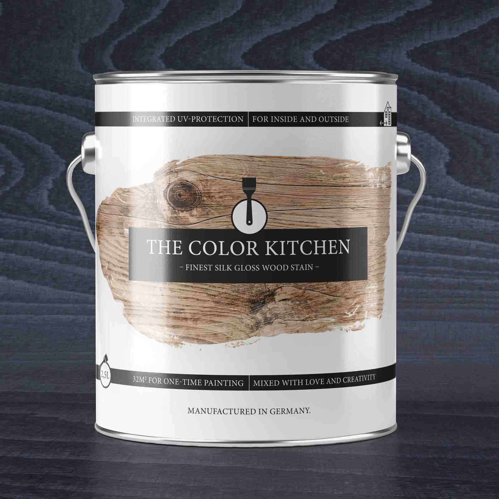 Holzlasur Anthrazitgrau | The Color Kitchen Serious Anthracite | Innen- und Außenbereich