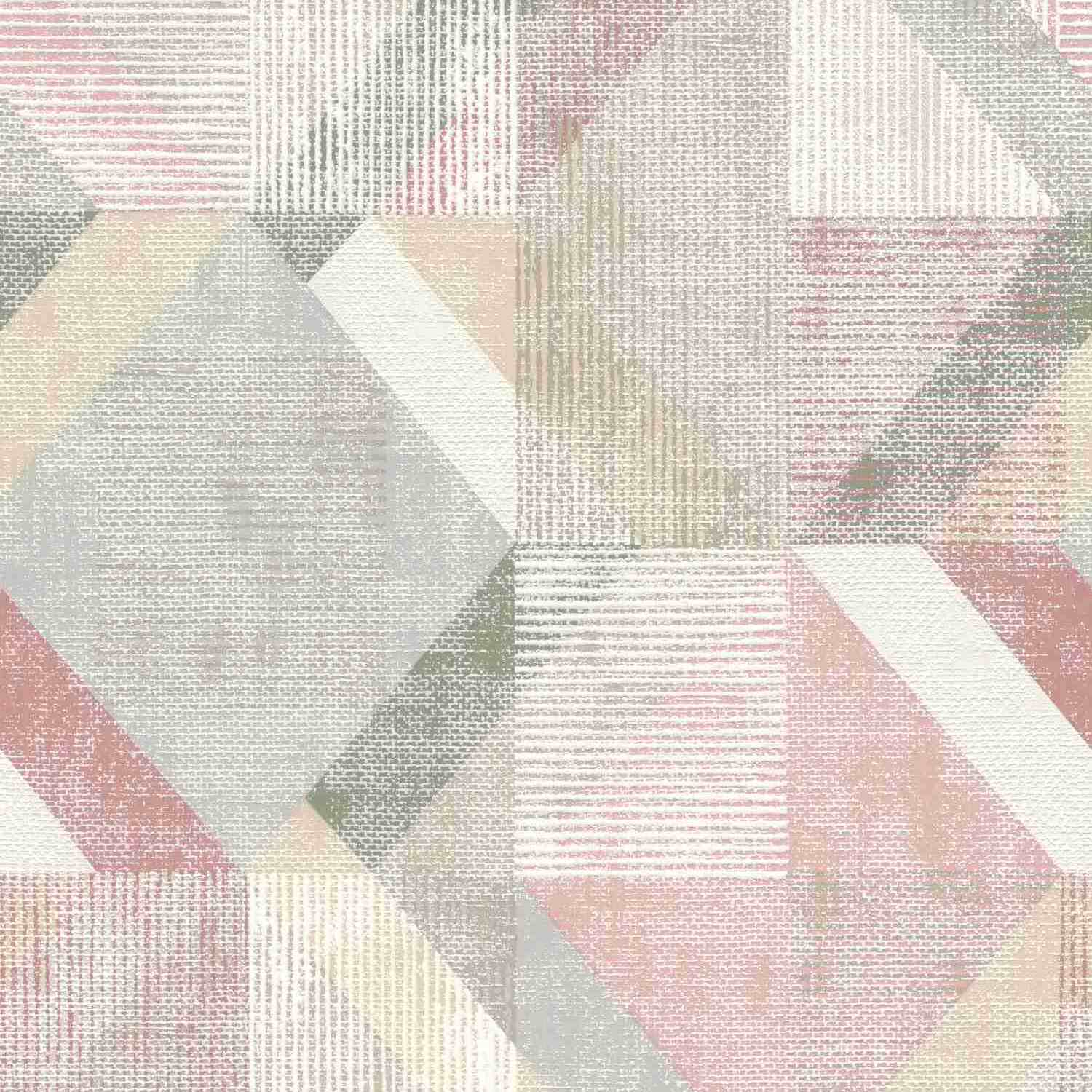 Rasch | Color Your Life | 311914 | Vliestapete | Geometrisch | 0.53 x 10.05 m | Rosa