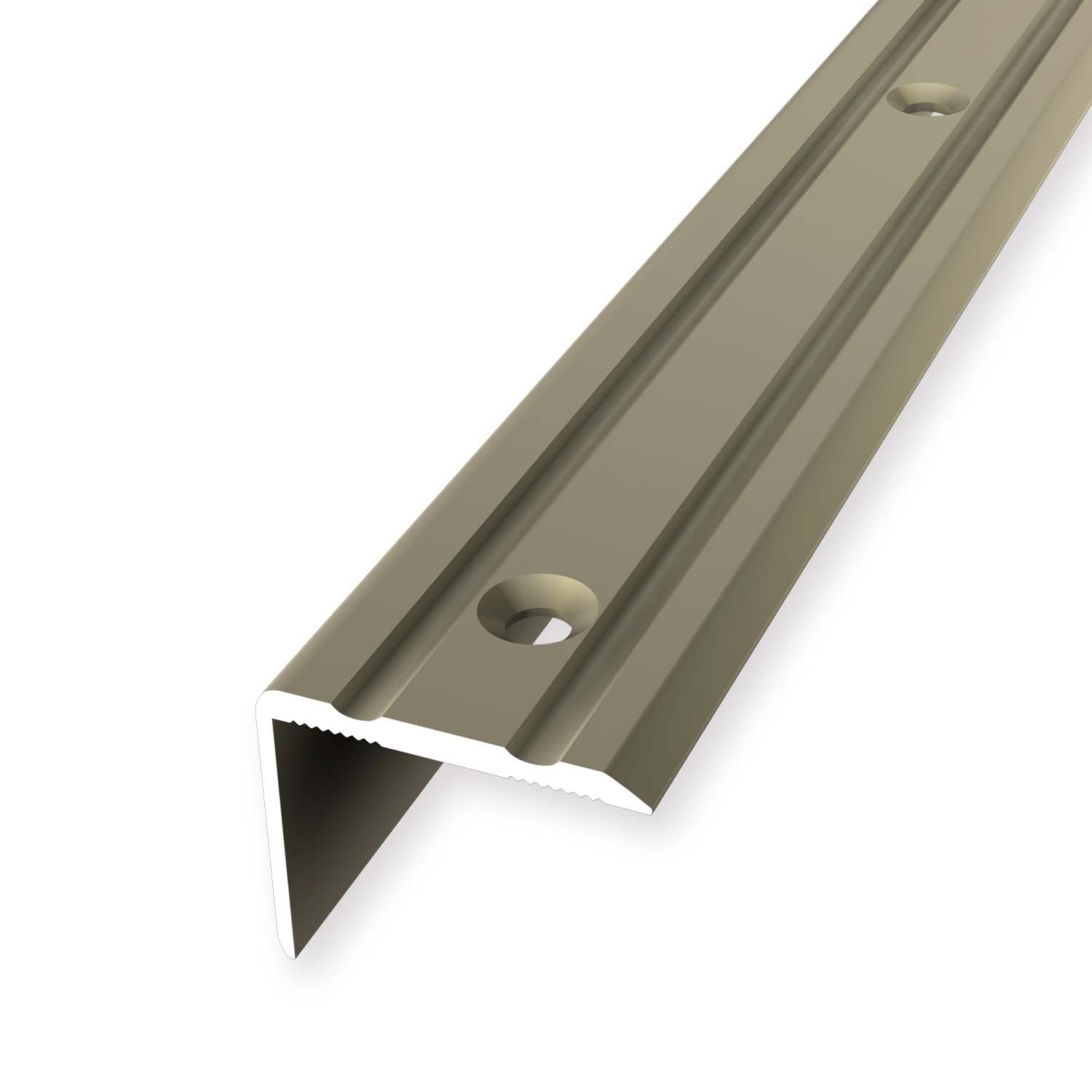 Treppenprofil 20 x 24.5 mm Aluminium Treppenkantenprofil Winkelprofil versch. Längen Küberit