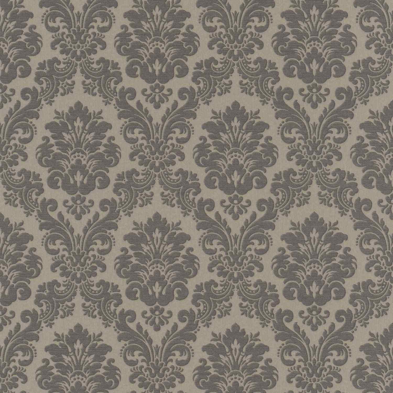 Rasch | Trianon XIII | 570557 | Vliestapete | Barock | 0.53 x 10.05 m | Grau | Braun