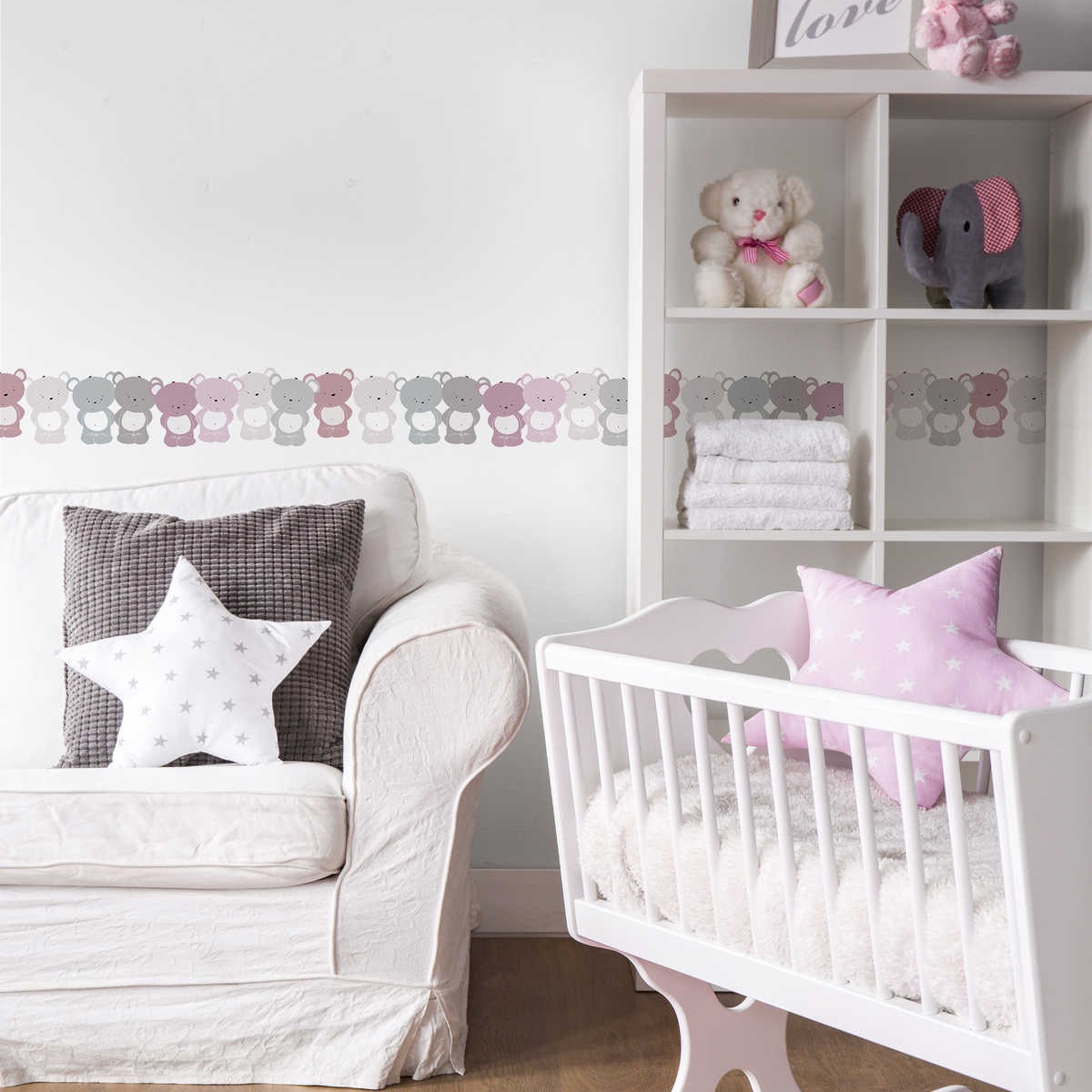 A.S. Creation | Lovely Kids | 403739 | Bordüre | Kinderzimmer | 5 x 0.155 m | Rosa