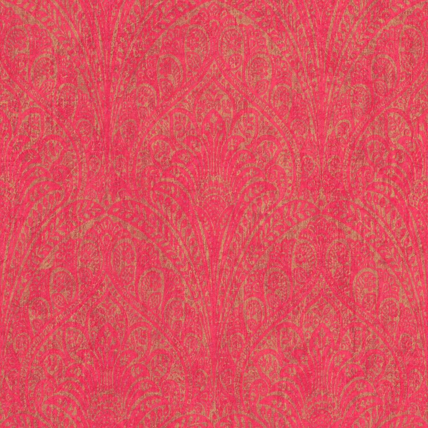 Rasch | Indian Style | 746365 | Vliestapete | Barock | 0.53 x 10.05 m | Pink